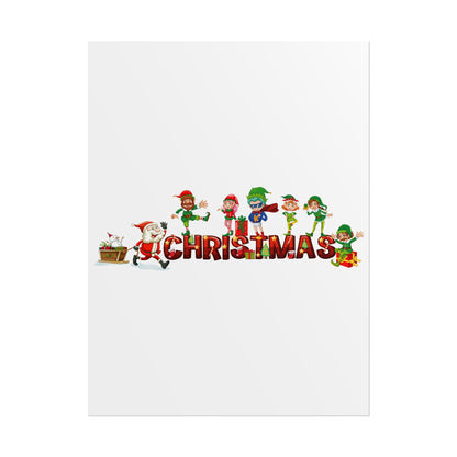 Rolled Posters - Christmas with santa claus and friends - [[{"value":"Wonderwear Kid"}]]