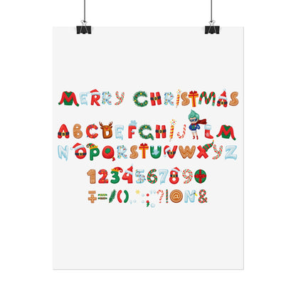 Rolled Posters - Christmas alphabet - [[{"value":"Wonderwear Kid"}]]