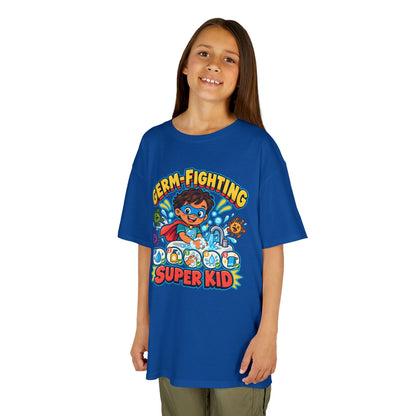 Kids Heavy Cotton™ Tee - Germ-Fighting Super Kid