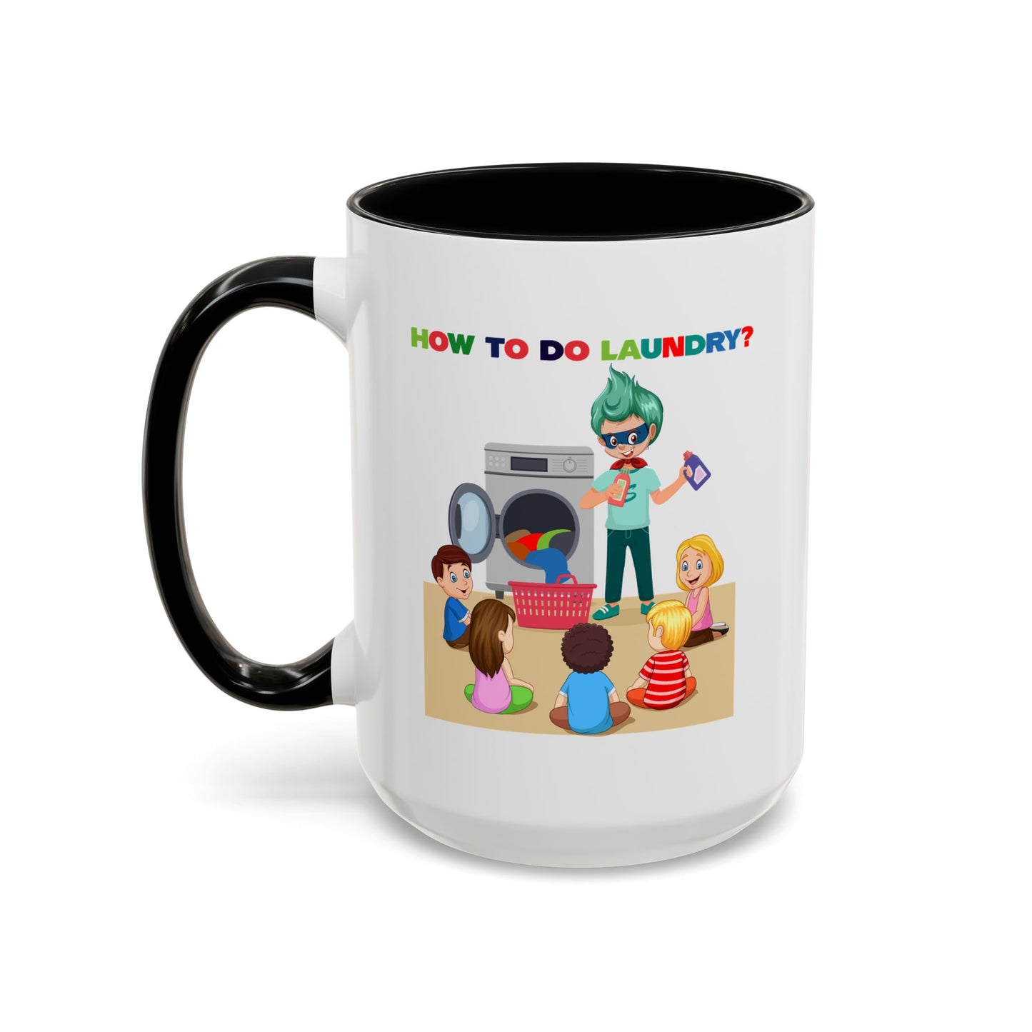 Accent Coffee Mug - super kiddo teaching laundry
