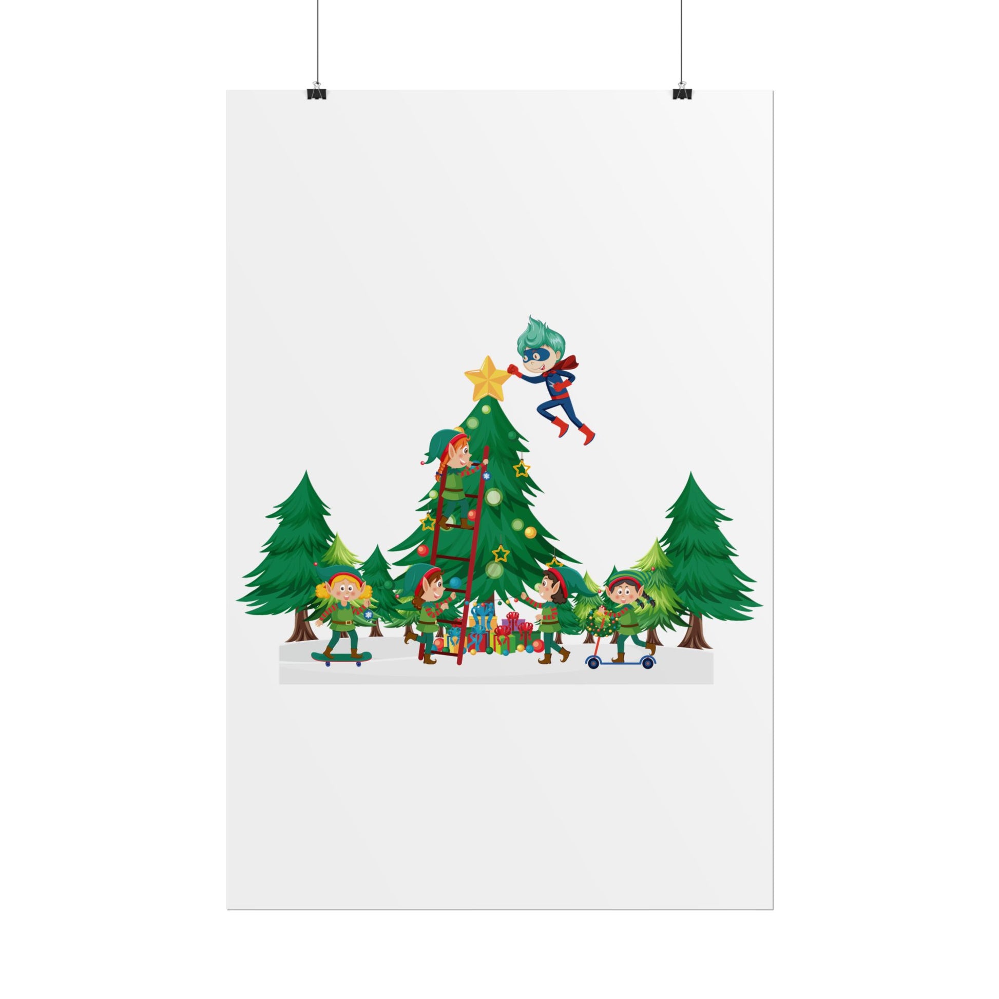 Rolled Posters - Super kiddo putting the stars - [[{"value":"Wonderwear Kid"}]]