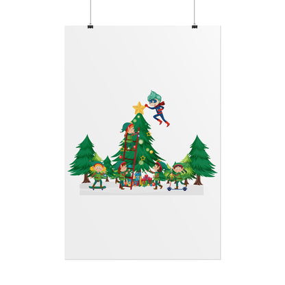 Rolled Posters - Super kiddo putting the stars - [[{"value":"Wonderwear Kid"}]]