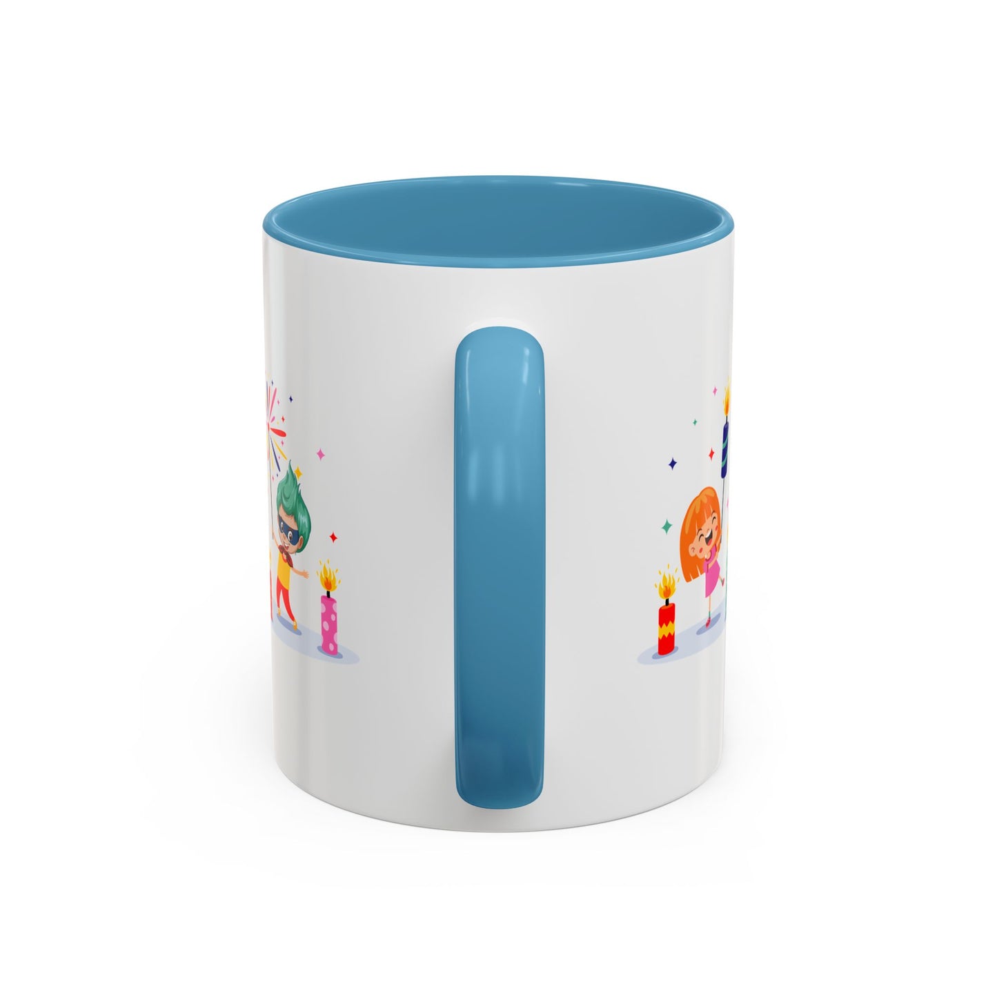 Accent Coffee Mug - Super kiddo lighting fireworks