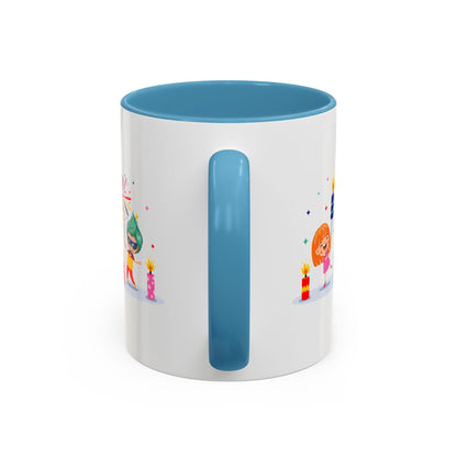 Accent Coffee Mug - Super kiddo lighting fireworks - [[{"value":"Wonderwear Kid"}]]