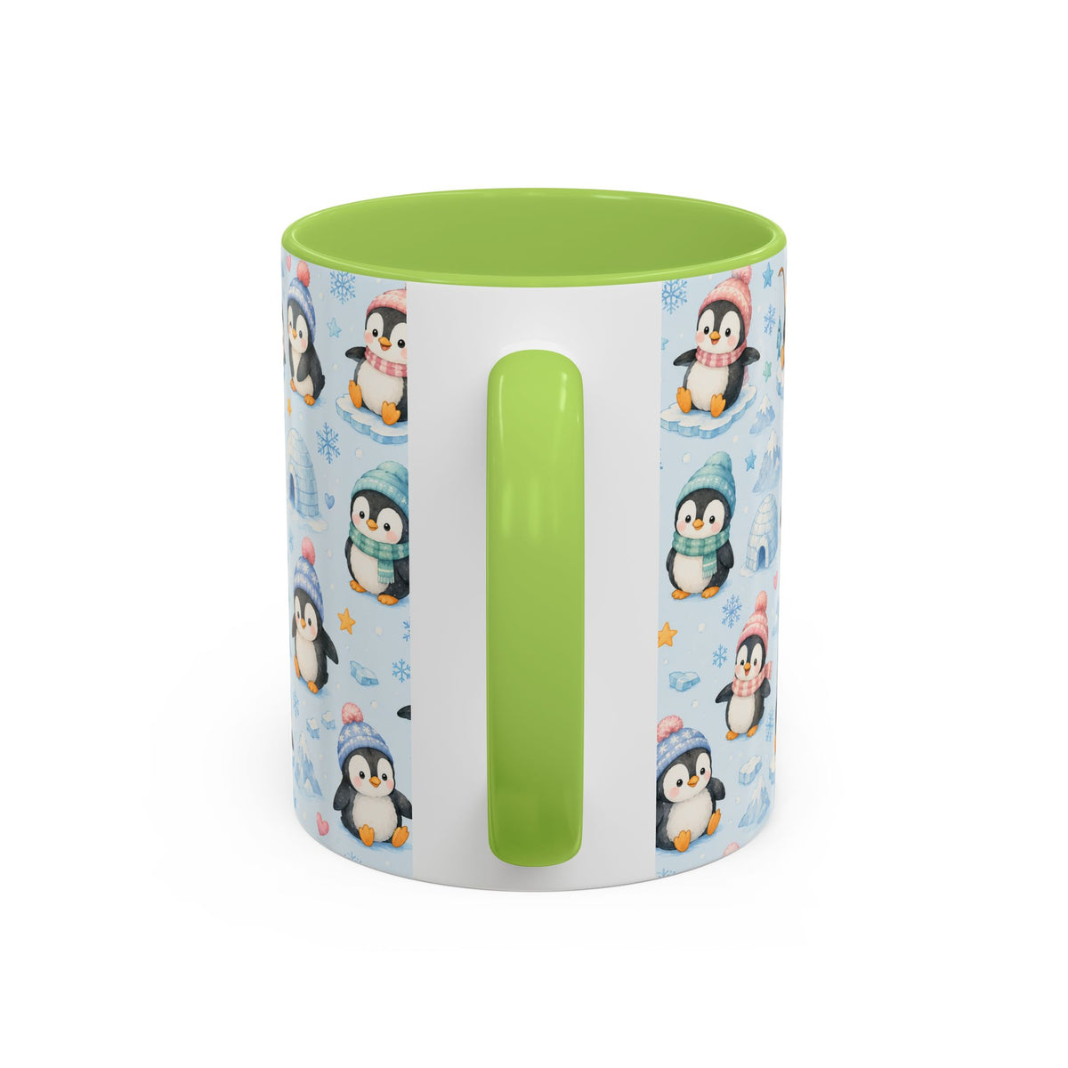Accent Coffee Mug  (11/15 oz) - Penguin Winter Wonderland