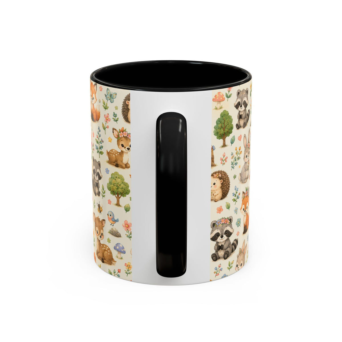 Accent Coffee Mug  (11/15 oz) - Whimsical Woodland Friends