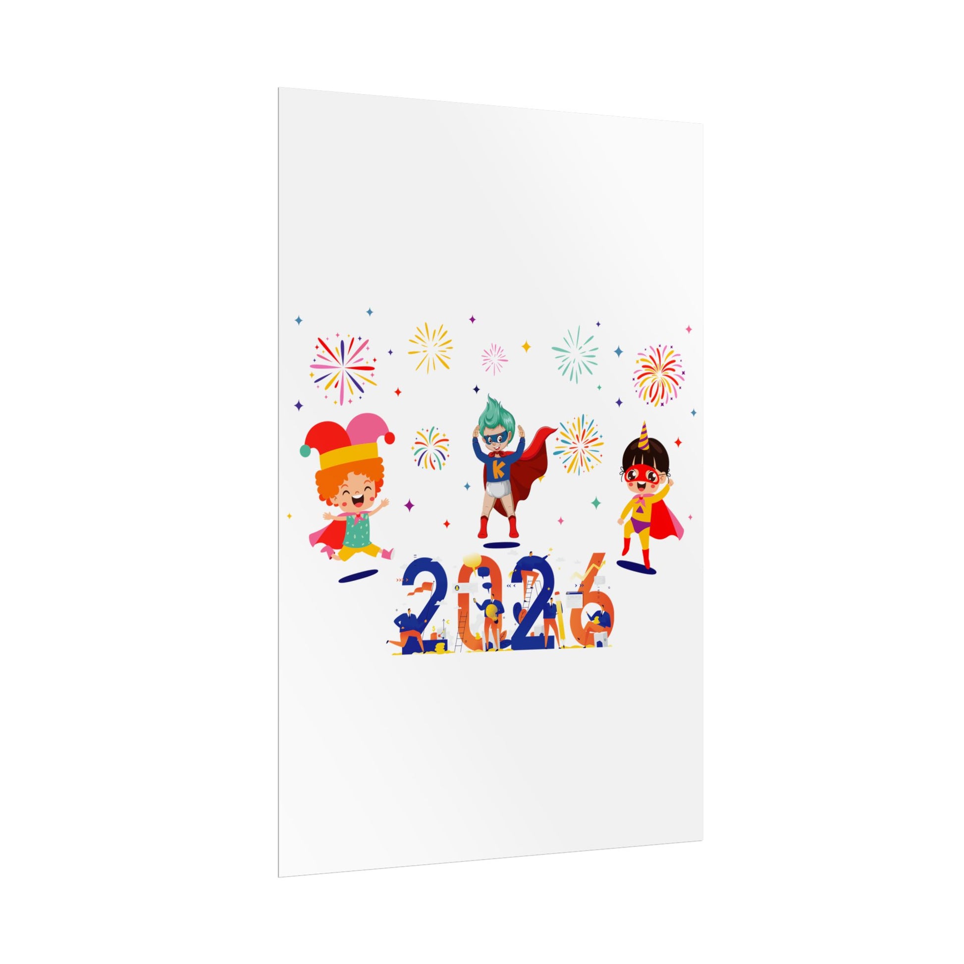 Rolled Posters - Super kiddo and other hero - [[{"value":"Wonderwear Kid"}]]