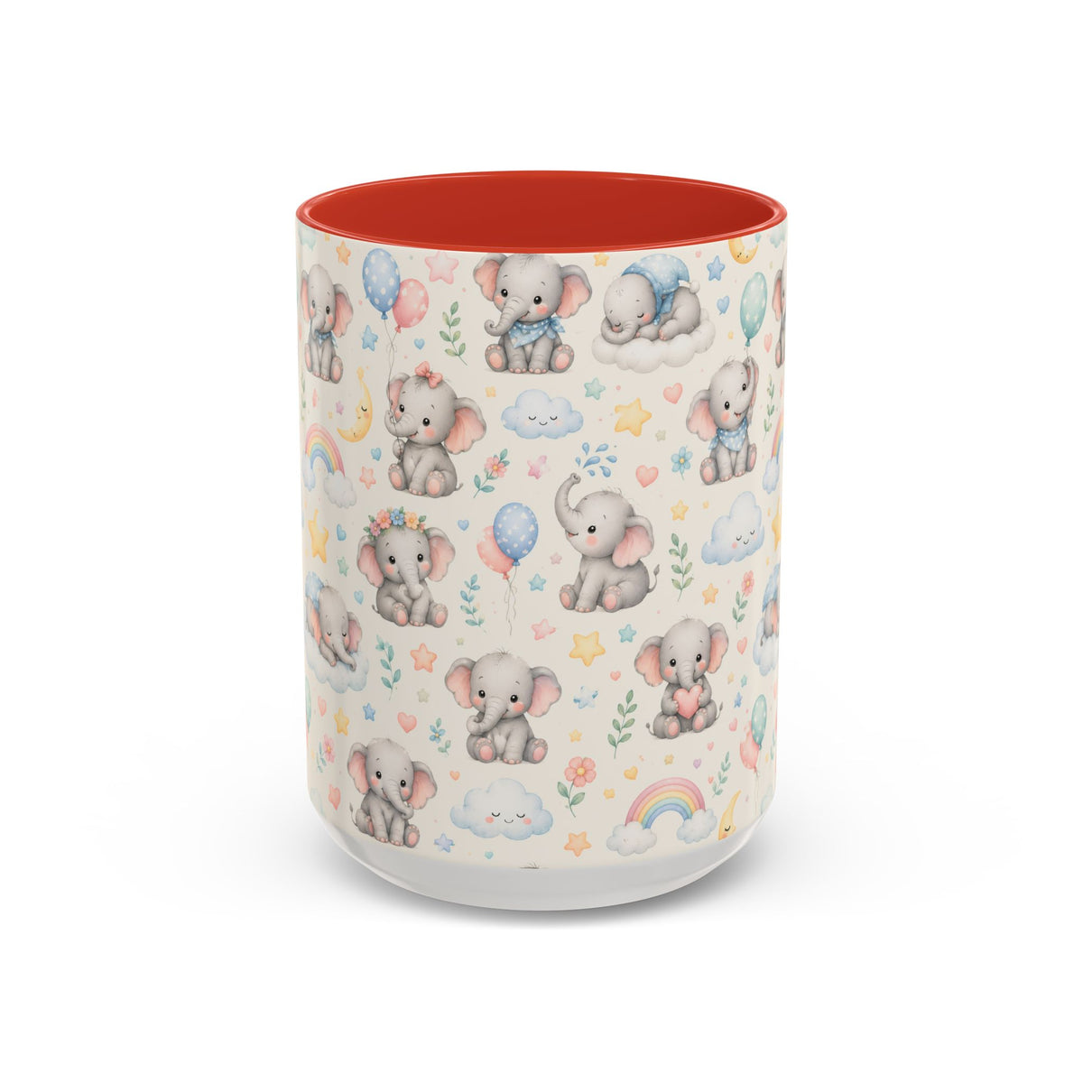 Accent Coffee Mug  (11/15 oz) - Baby Elephant Nursery