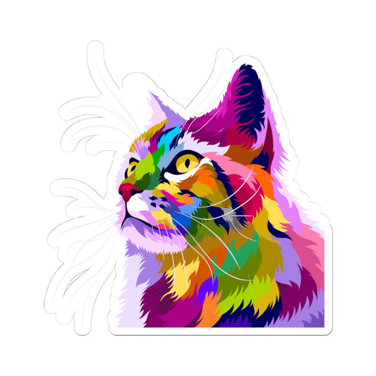 Kiss-Cut Stickers - The Cat Printify