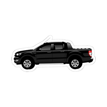 Kiss-Cut Stickers - Black Pick Up Car Printify