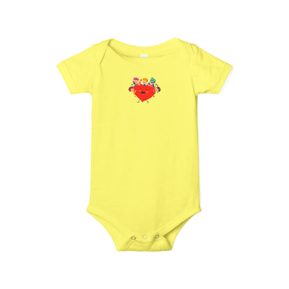 Infant Jersey One Piece - Valentines -  Super kiddo with friends - [[{"value":"Wonderwear Kid"}]]