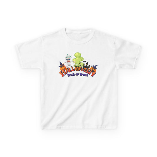 Kids Heavy Cotton™ Tee - Trick or Treat - [[{"value":"Wonderwear Kid"}]]