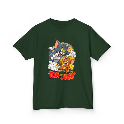 Kids Heavy Cotton™ Tee - Tom and Jerry Cheese Chase