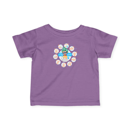 Infant Fine Jersey Tee - Super kiddo hand washing steps - [[{"value":"Wonderwear Kid"}]]