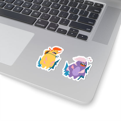 Kiss-Cut Vinyl Decals - Monsters Laughing Printify