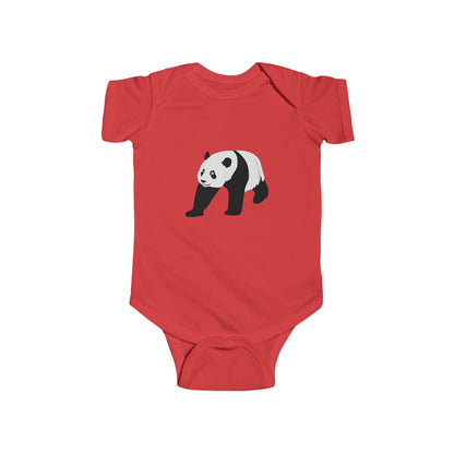 Baby Crawling Panda Bodysuit - Infant Onesie Printify