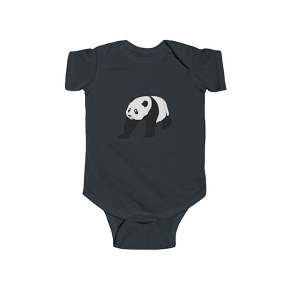 Baby Crawling Panda Bodysuit - Infant Onesie Printify