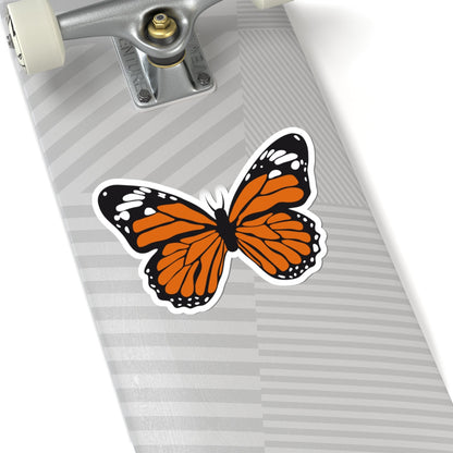 Kiss-Cut Stickers - Orange Butterfly Printify