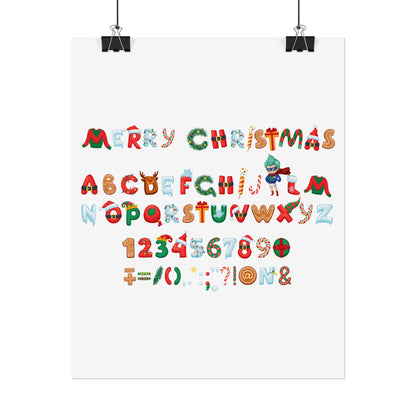 Rolled Posters - Christmas alphabet - [[{"value":"Wonderwear Kid"}]]