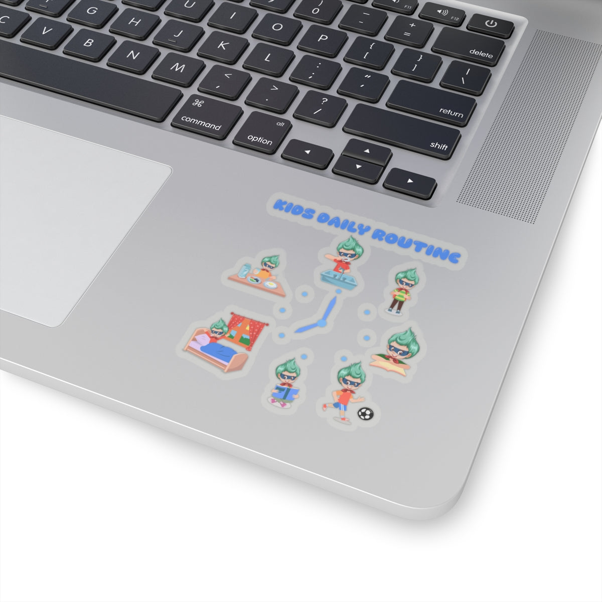Kiss-Cut Stickers - Super kiddo daily routine - [[{"value":"Wonderwear Kid"}]]