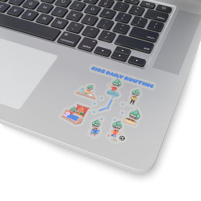 Kiss-Cut Stickers - Super kiddo daily routine - [[{"value":"Wonderwear Kid"}]]
