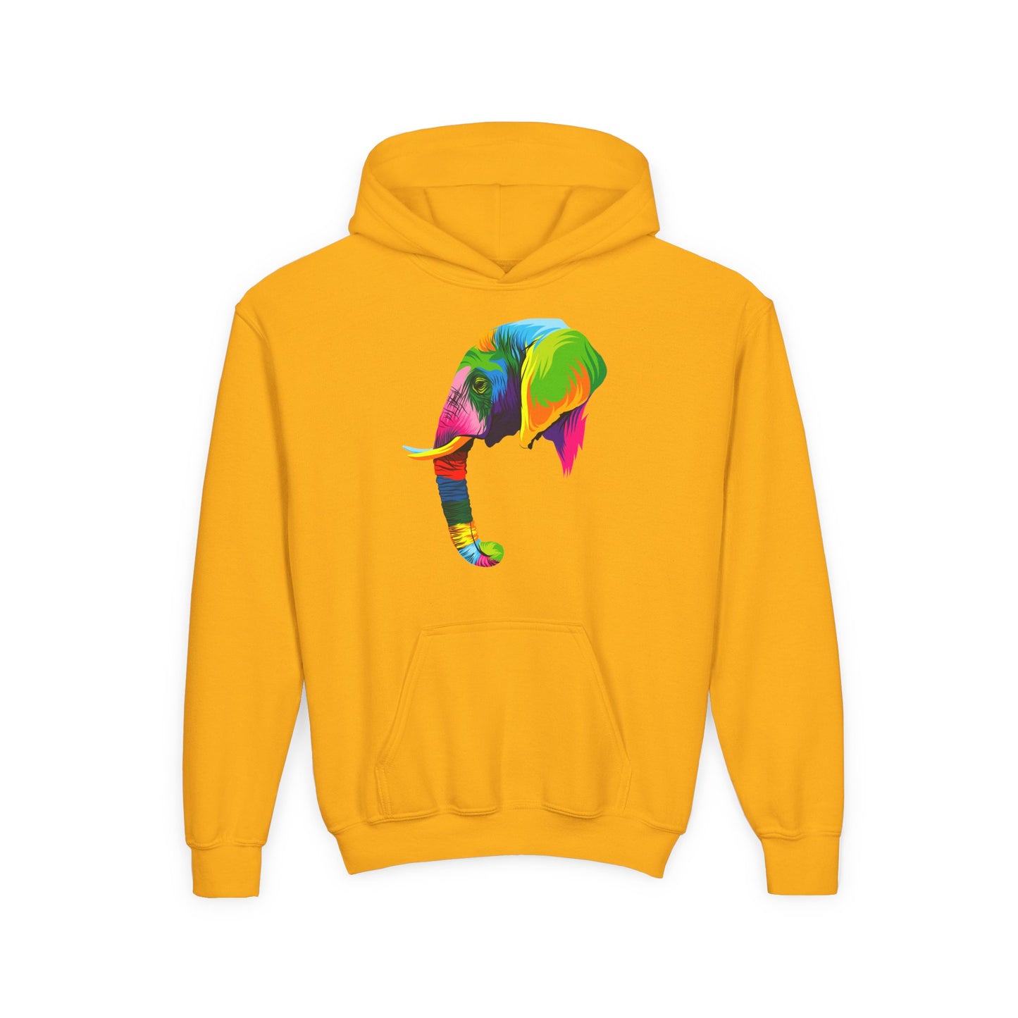 Youth Heavy Blend Hooded Sweatshirt - The elephant