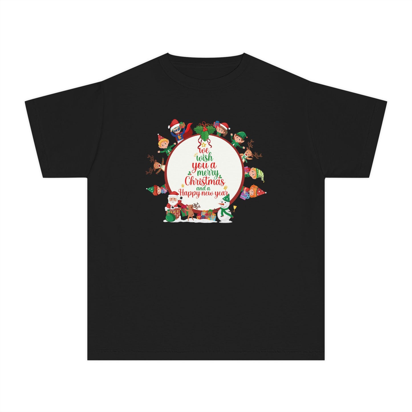 Youth Midweight Tee - We wish you a merry Christmas