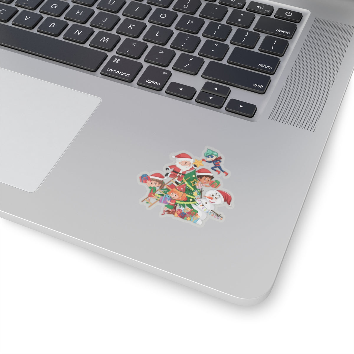 Kiss-Cut Stickers - Super kiddo making christmas tree - [[{"value":"Wonderwear Kid"}]]