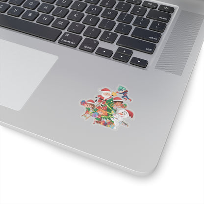 Kiss-Cut Stickers - Super kiddo making christmas tree - [[{"value":"Wonderwear Kid"}]]
