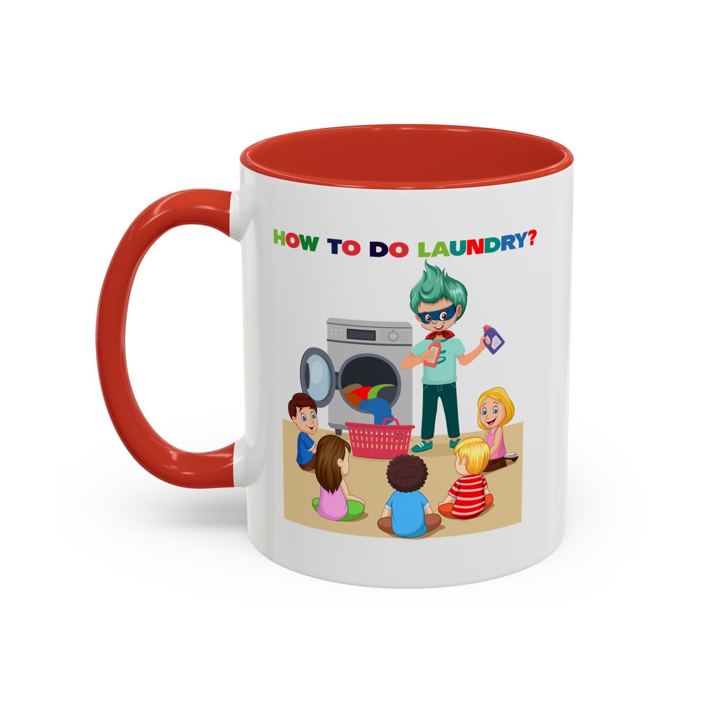 Accent Coffee Mug - super kiddo teaching laundry