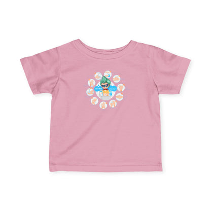Infant Fine Jersey Tee - Super kiddo hand washing steps - [[{"value":"Wonderwear Kid"}]]