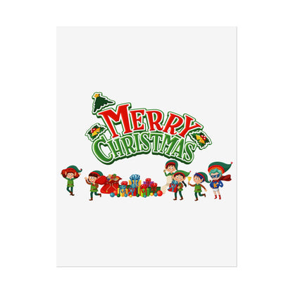 Rolled Posters - Merry christmas from super friends - [[{"value":"Wonderwear Kid"}]]