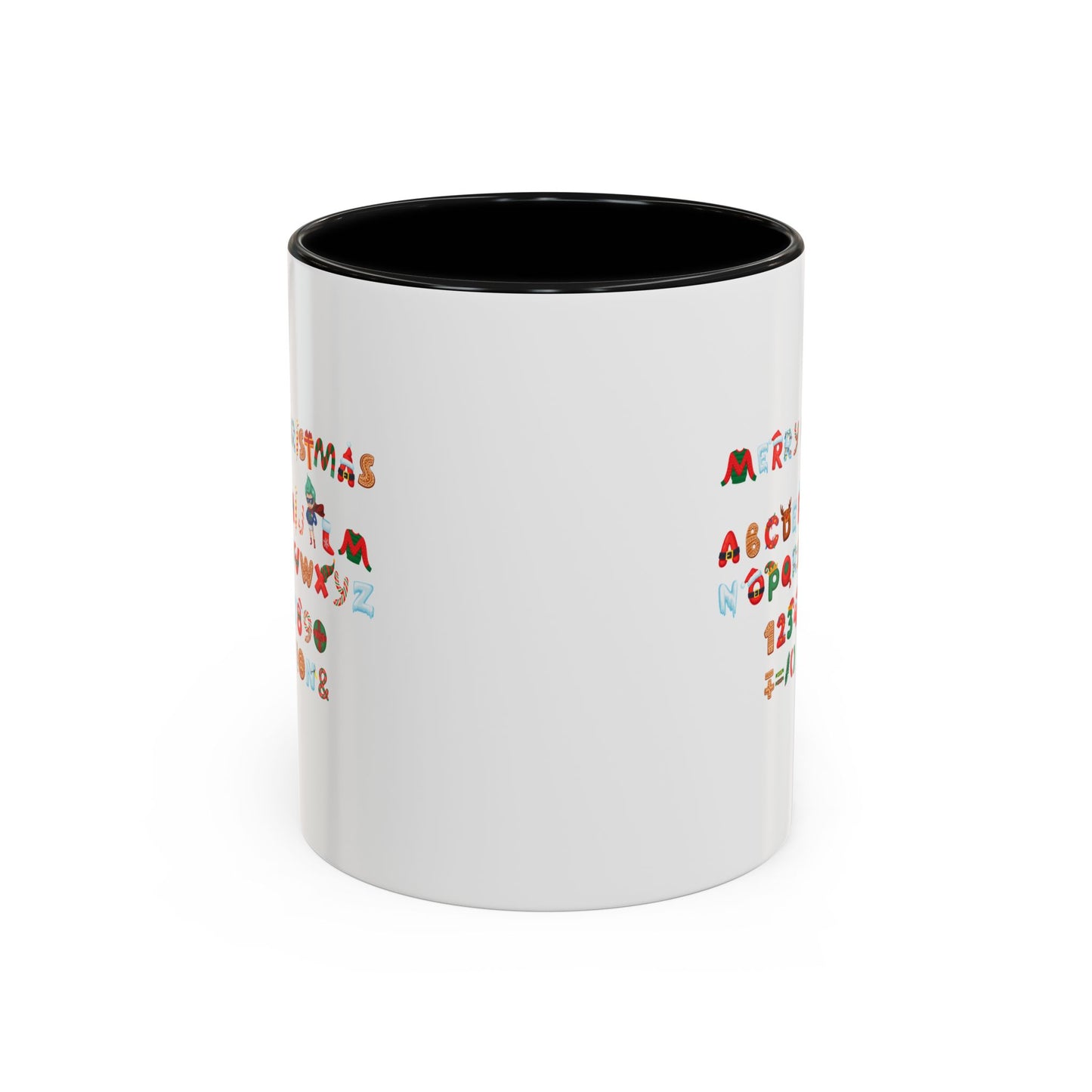 Accent Coffee Mug - Christmas alphabet