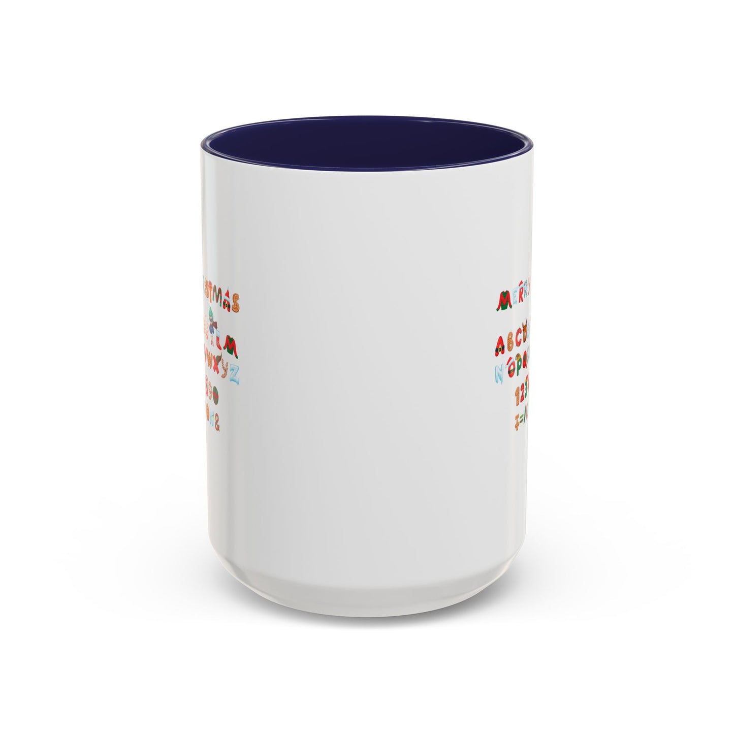 Accent Coffee Mug - Christmas alphabet