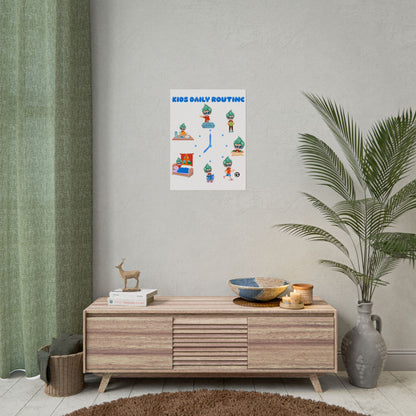 Rolled Posters - Super kiddo daily routine - [[{"value":"Wonderwear Kid"}]]