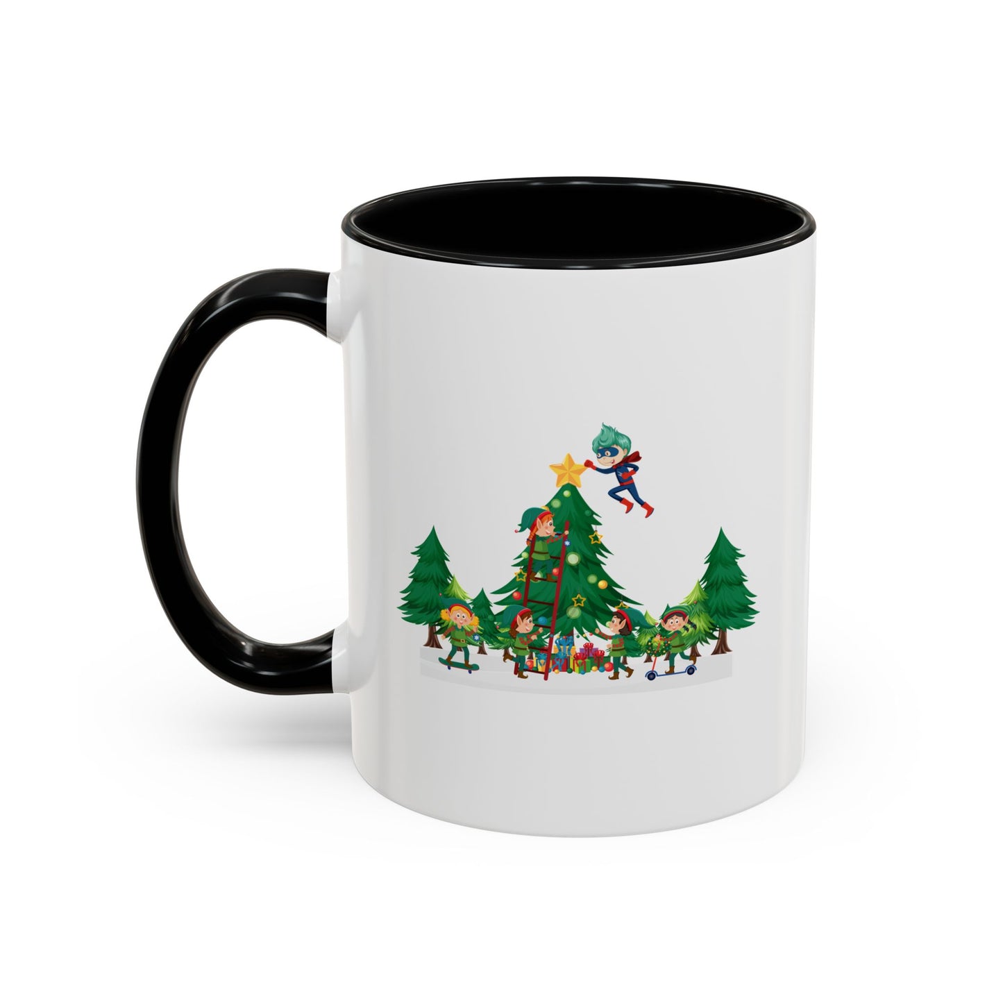 Accent Coffee Mug - Super kiddo putting the stars