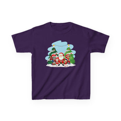 Kids Heavy Cotton™ Tee - Super kiddo with santa claus - [[{"value":"Wonderwear Kid"}]]