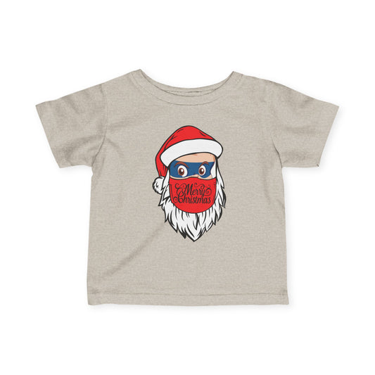 Infant Fine Jersey Tee - Santa Super kiddo - [[{"value":"Wonderwear Kid"}]]
