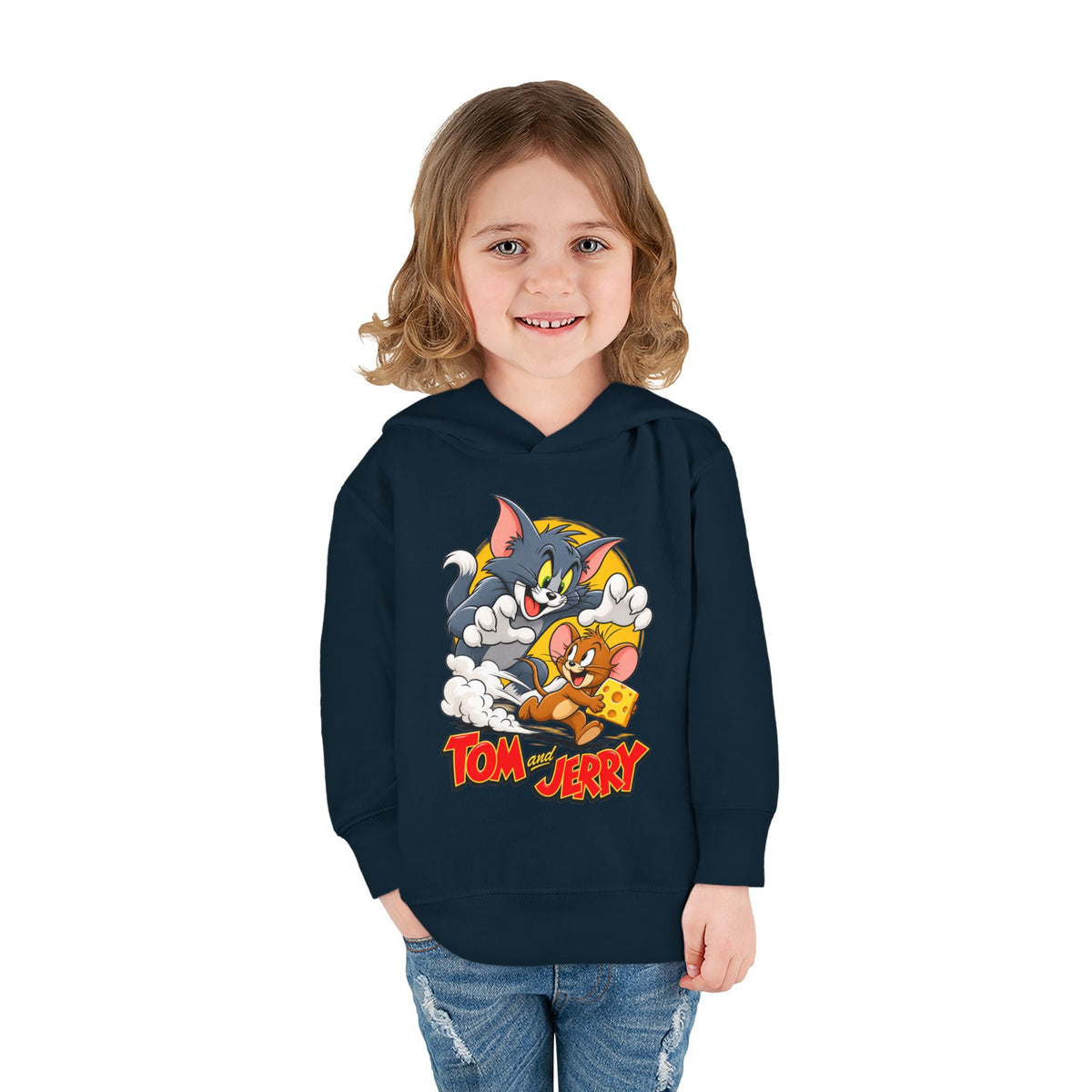 Toddler Hoodie — Tom and Jerry Cheese Chase
