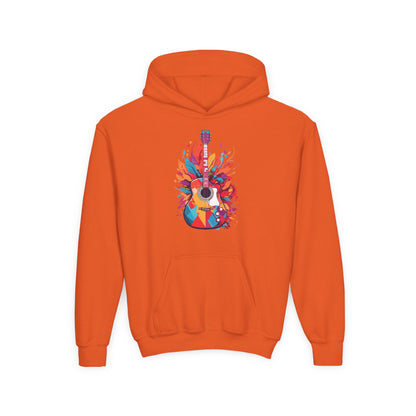 Kids Colorful Guitar Hoodie Printify