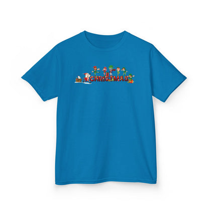 Kids Heavy Cotton™ Tee - Christmas with santa claus and friends - [[{"value":"Wonderwear Kid"}]]