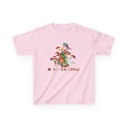 Kids Heavy Cotton™ Tee - Super kiddo making christmas tree with text - [[{"value":"Wonderwear Kid"}]]