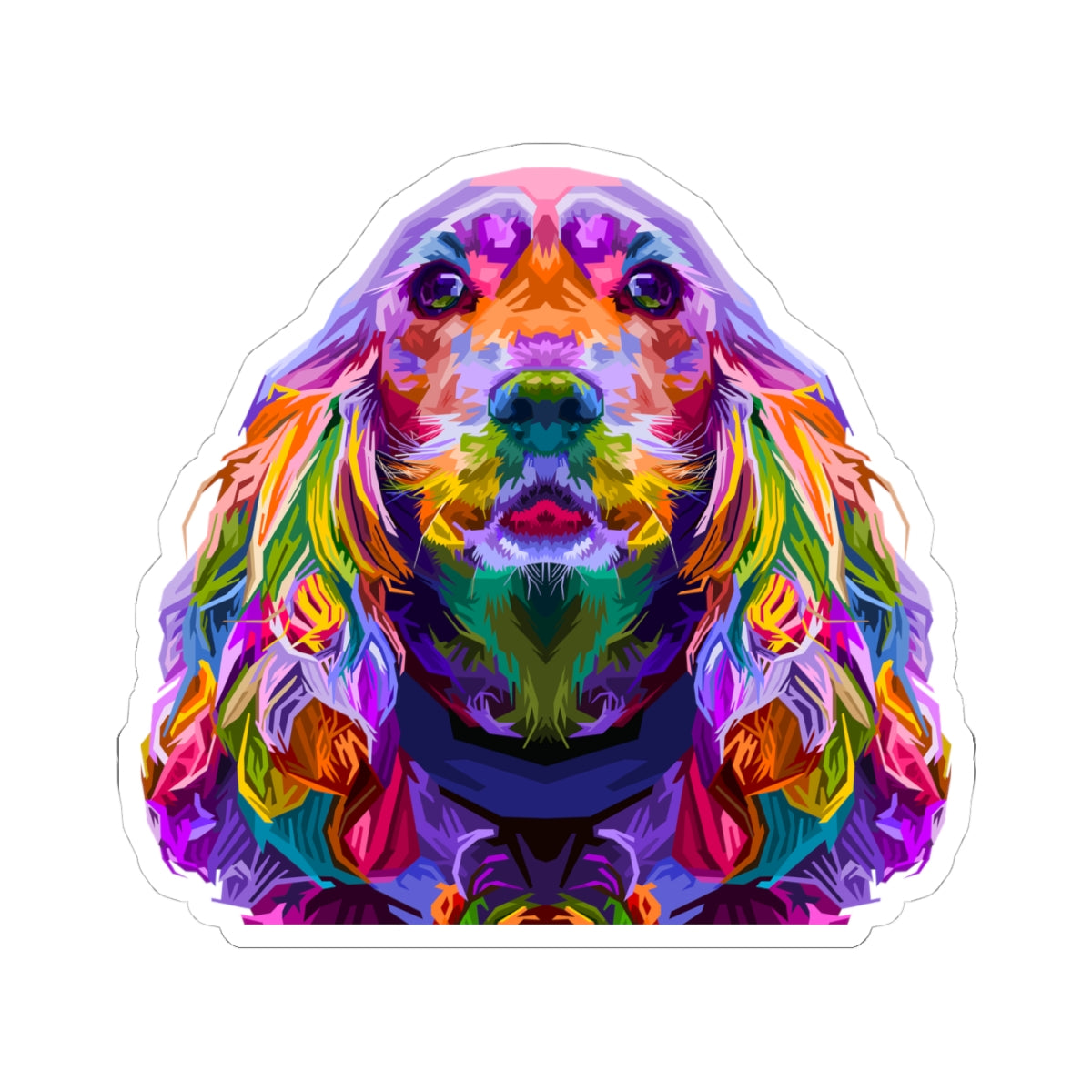 Kiss-Cut Stickers - The golden retriever