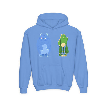 Youth Heavy Blend Hooded Sweatshirt - Cute monster Printify