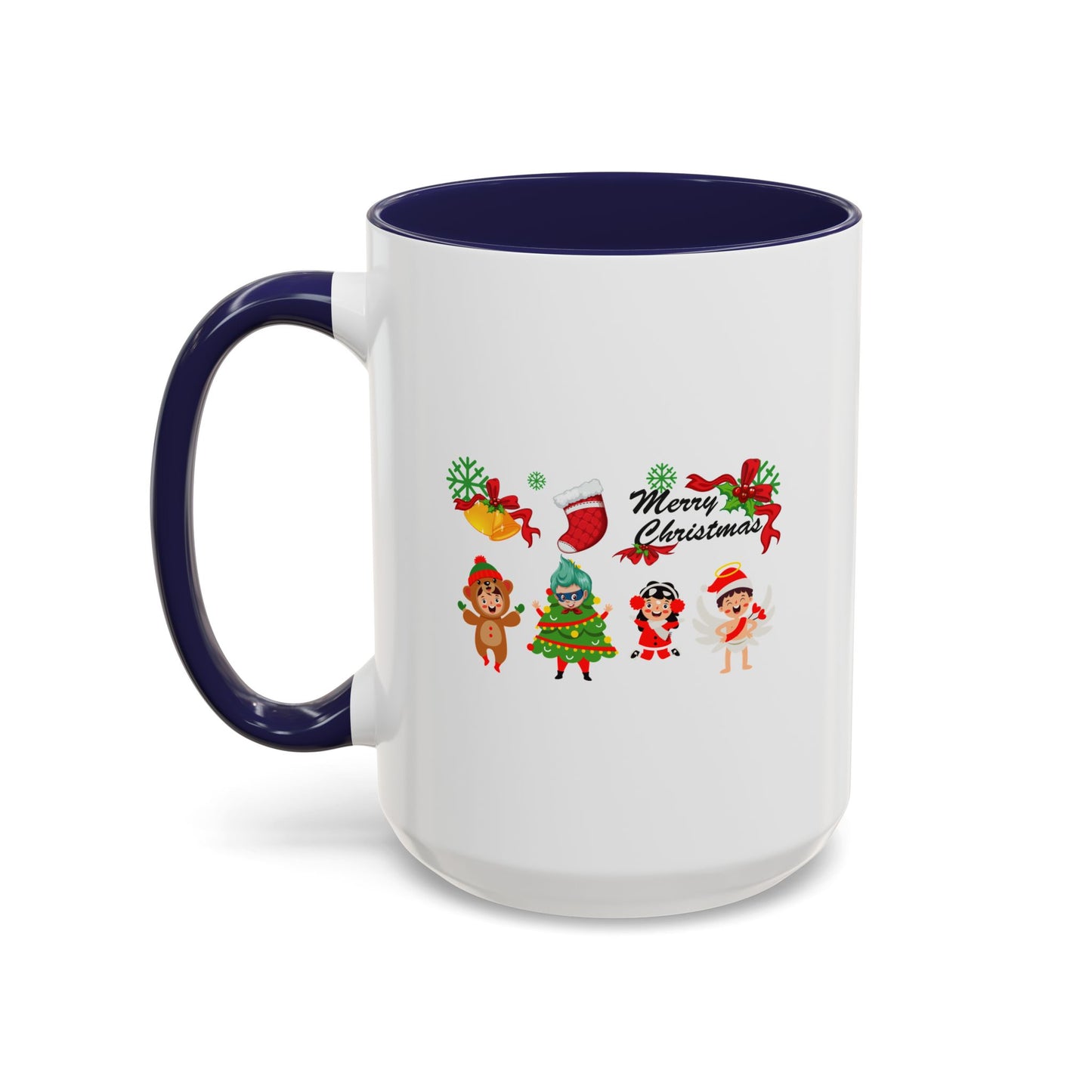 Accent Coffee Mug - Merry christmas from super kid