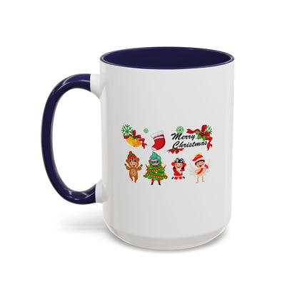 Accent Coffee Mug - Merry christmas from super kid - [[{"value":"Wonderwear Kid"}]]