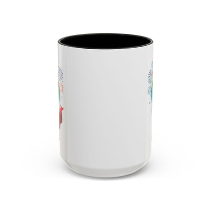 Accent Coffee Mug - Super kiddo holding globe - [[{"value":"Wonderwear Kid"}]]