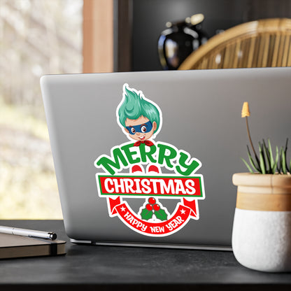 Christmas Kiss-Cut Vinyl Decals – Merry chridtmas from super kiddo - [[{"value":"Wonderwear Kid"}]]