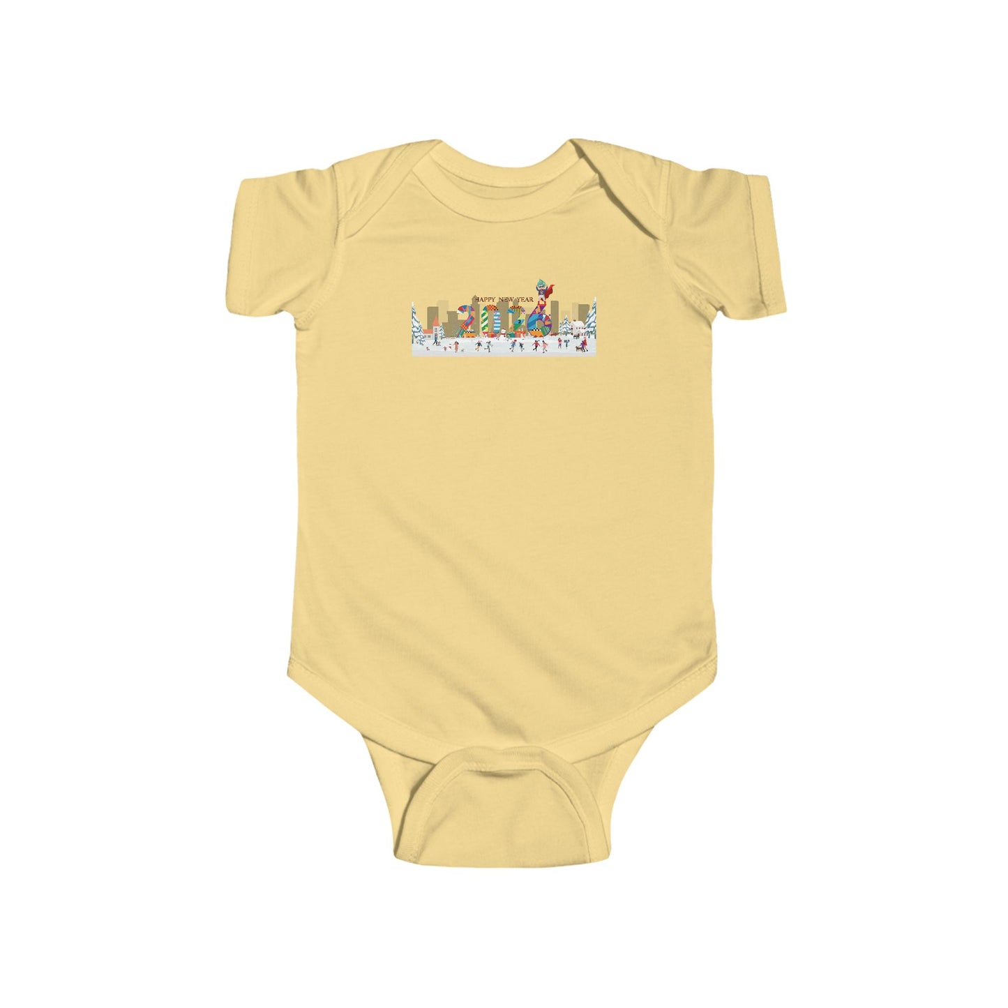 Infant Bodysuit - Happy 2026 - [[{"value":"Wonderwear Kid"}]]