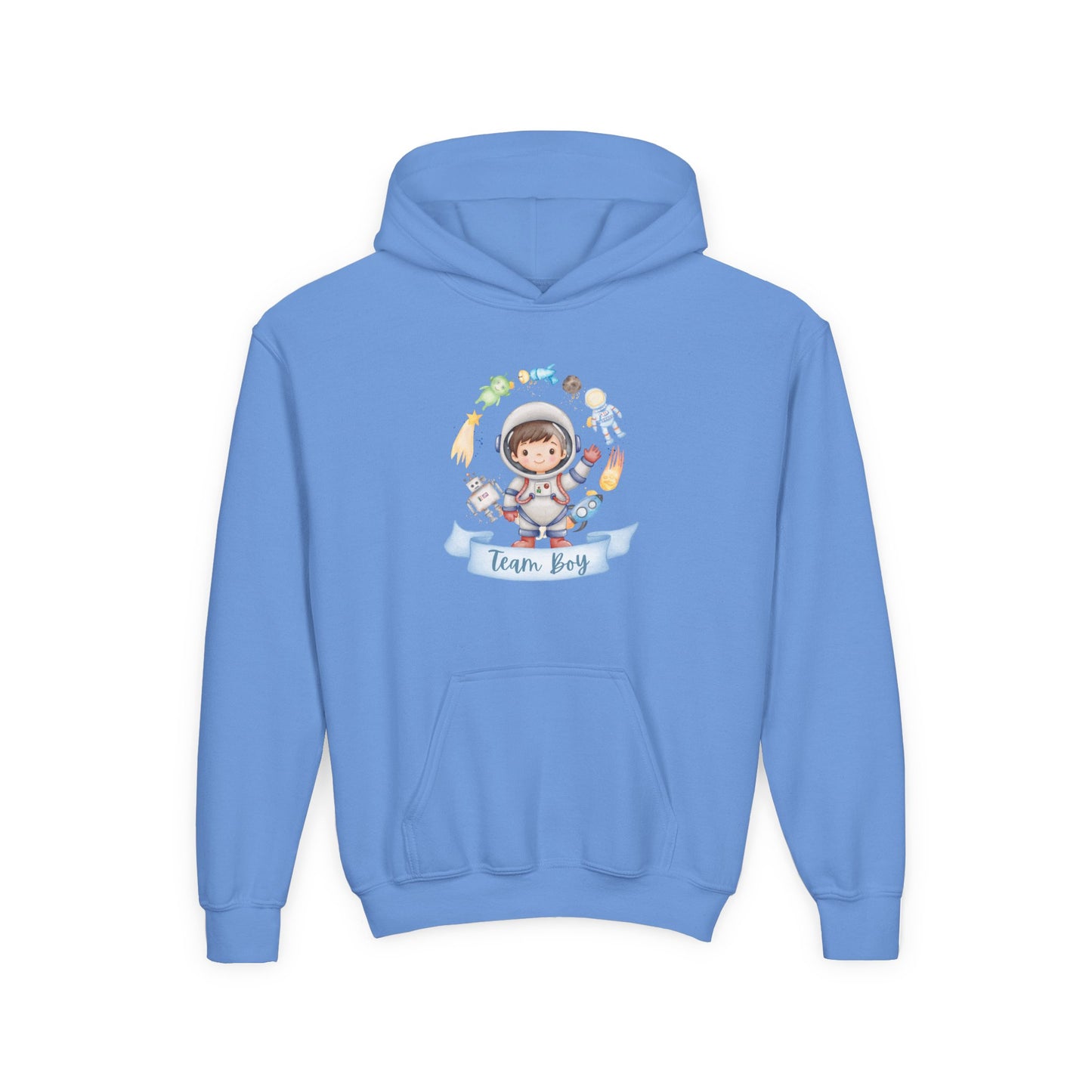 Youth Heavy Blend Hooded Sweatshirt - Astronaut Adventures